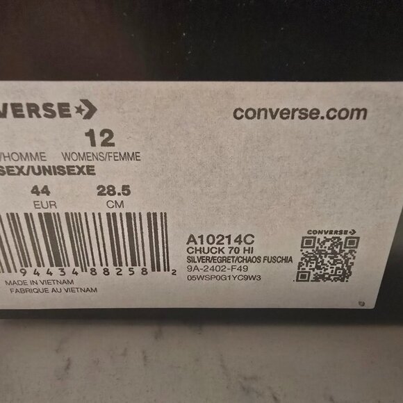 NEW 2024 Chuck 70 High Pride 2024 Converse Sneakers Chuck 70 A10214C SIZE 10 NEW - Picture 14 of 16